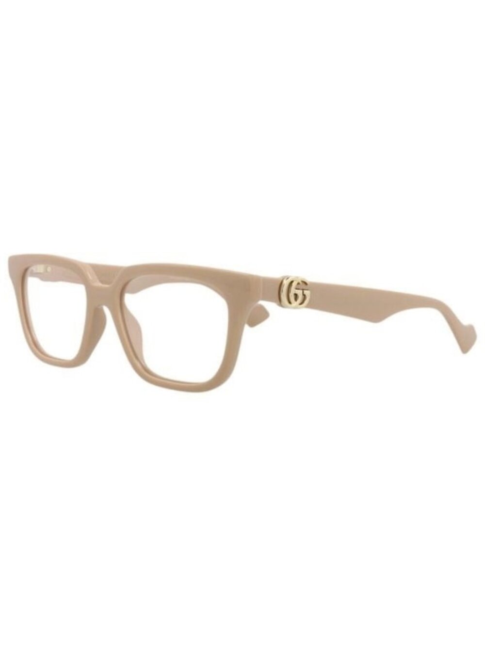 New Gucci Womens Square/Rectangle Nude Nude Transparent Fashion Designer Eyeglas